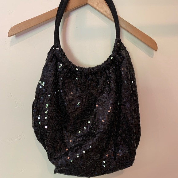 Candie's Bags Vintage Candies Black Sequin Bag Poshmark